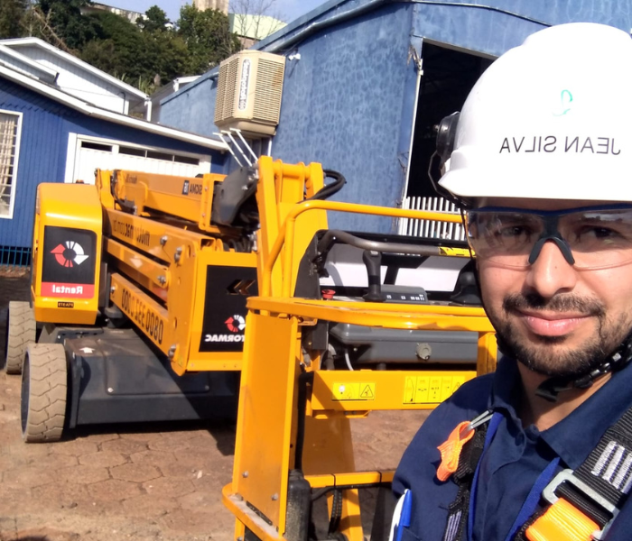 Treinamento de plataforma elevatória
